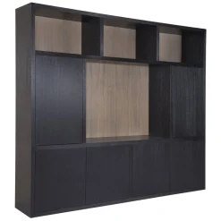 Meuble TV 5 portes "Chêne Moderne"