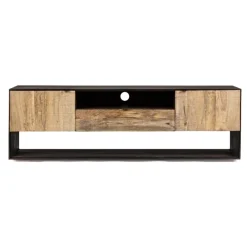 Meuble Tv design 2P bois bicolore | Manguier Kabir