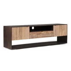 Meuble Tv design 2P bois bicolore | Manguier Kabir