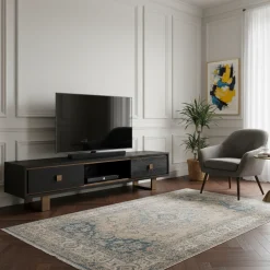 Meuble TV Hunter avec 2-tiroirs