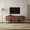 Meuble TV plateau marbre noir | Manguier Kfir