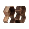 Petite étagère hexagonale | Bois de manguier