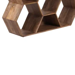 Petite étagère hexagonale | Bois de manguier