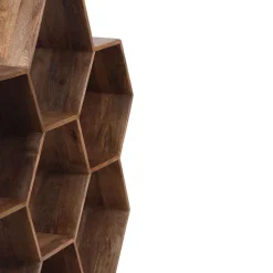 Petite étagère hexagonale | Bois de manguier