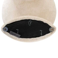 Pouf Fargo blanc chenille (Bergen 900 blanc chenille)