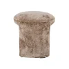 Pouf Fargo taupe chenille (Bergen 104 taupe chenille)