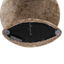 Pouf Fargo taupe chenille (Bergen 104 taupe chenille)