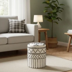 Pouf tribal 55 cm de haut