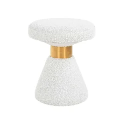 Pouf Tribe 41Ø blanc Bouclé fire retardant (Copenhagen 900 Bouclé blanc)