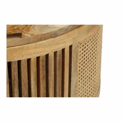 Set de 2 tables basses manguier et cannage