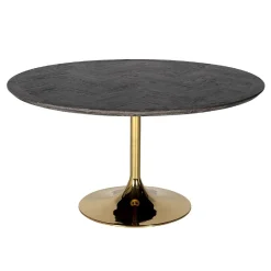 Table à dîner Blackbone gold Ø140