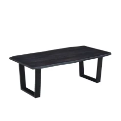 Table à dîner 240cm en acacia massif et métal | Acacia Black Forest