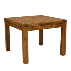 Table à manger carréé allonge 100 | Acacia Gordon