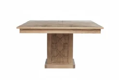 Table à manger carrée 130 cm avec rallonge | Acacia Punjab-II