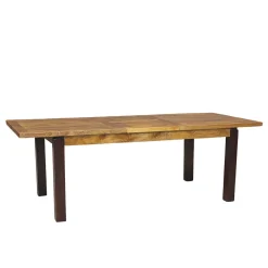 Table à manger rectangulaire 180cm- Rallonge centrale | Manguier Herods