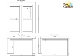 Table a manger carrée 140 cm | Acacia Moon