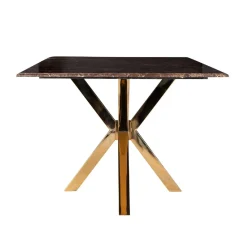 Table a manger Conrad faux emperador marbre