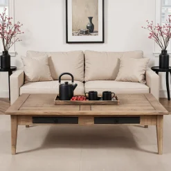 Table basse 4 tiroirs | Manguier Farm II