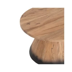 Table basse bois ronde 70 cm | Acacia Dimona