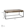Table basse Calloway champagne or