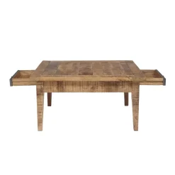 Table basse carrée 2 tiroirs | Manguier Farm II
