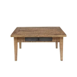 Table basse carrée 2 tiroirs | Manguier Farm II