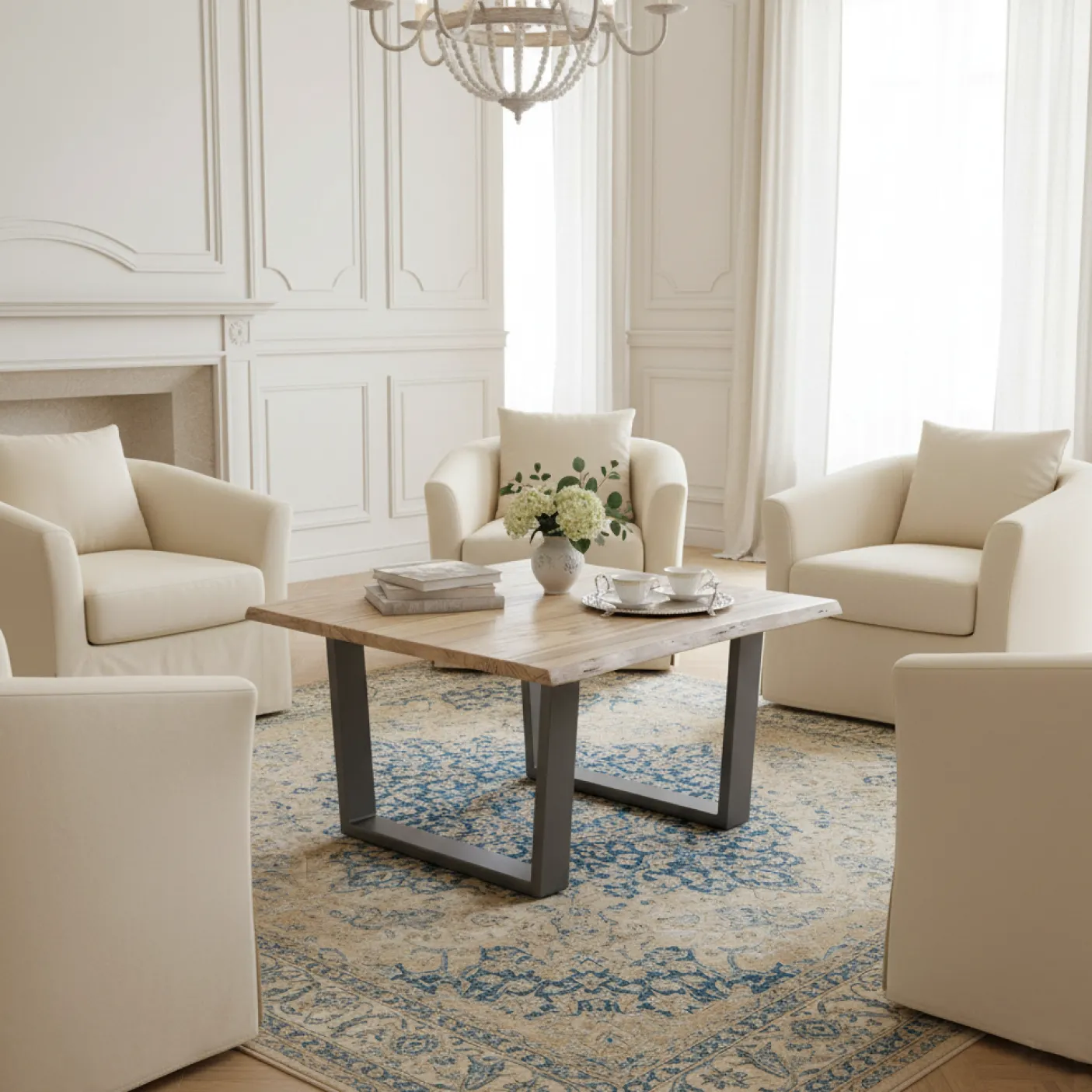 Table basse carrée bois | Acacia Forest