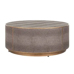 Table basse Classio 100Ø (brossé or)
