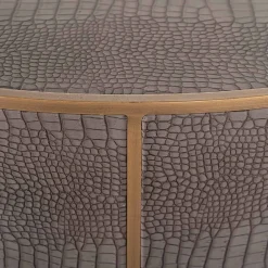Table basse Classio 100Ø (brossé or)