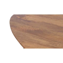 Table basse elliptique en manguier massif
