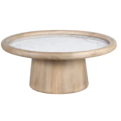 Table basse plateau marbre | Manguier Hurmon