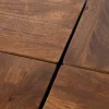 Table basse pyramide bois et métal | Manguier Sirocco