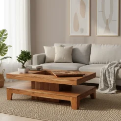 Table basse rectangulaire 140 cm | Acacia Kavish II