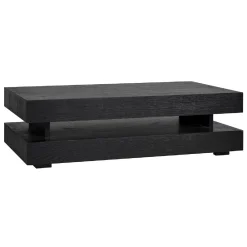 Table basse rectangulaire noir Blok H 