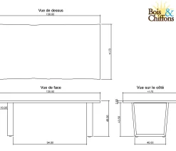 Table basse rectangulaire bois | Acacia Forest
