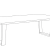 Table basse rectangulaire 150cm en acacia massif | Acacia Forest
