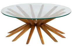 Table basse ronde 102, plateau verre | Karta