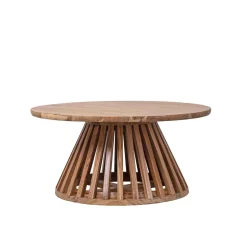 Table basse ronde bois massif | Acacia Kfir
