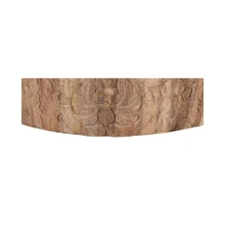 Table basse ronde sculptée | Bois de manguier