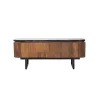 Table Basse 2T plateau marbre noir | Manguier Kfir
