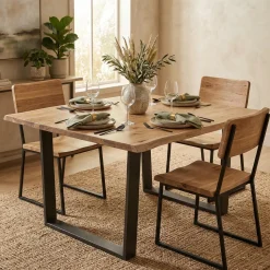 Table carrée 140 cm | Acacia Forest
