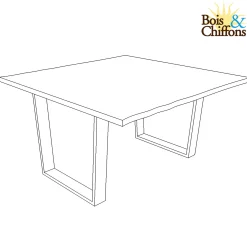Table carrée 140 cm | Acacia Forest