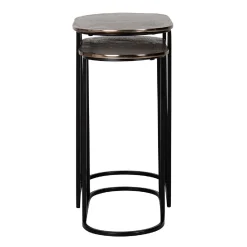 Table d'angle Chandon set de 2 ovale
