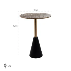Table d'angle Cobra 40Ø