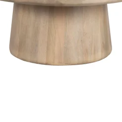 Table d'appoint plateau marbre | Manguier Hurmon