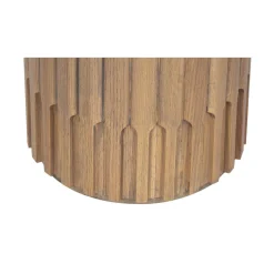 Table d'appoint ronde pour canapé | Chêne Dalta