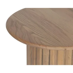 Table d'appoint ronde pour canapé | Chêne Dalta