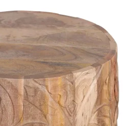 Table d'appoint sculptée | Mango Marudai
