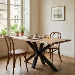 Table de petit dejeuner bois de massif acacia - Bunting