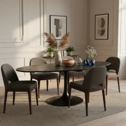Table de repas Blax ovaal 250 (noir)
